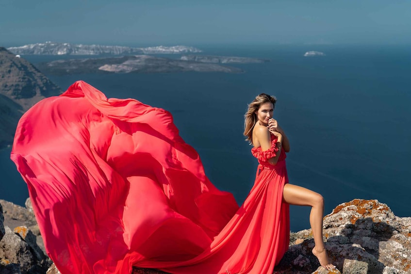 Picture 34 for Activity Santorini: Flying Dress Photoshoot