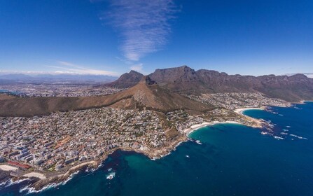 Le Cap : Vol panoramique en hélicoptère avec bateau excursion