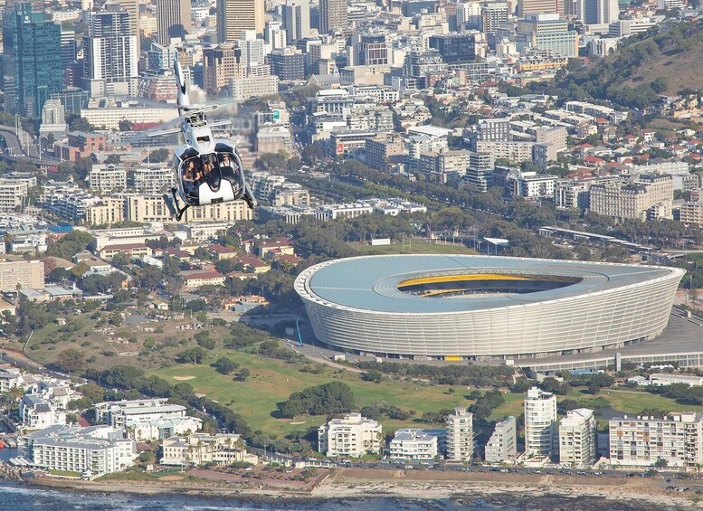 Picture 1 for Activity Cape Town: Atlantico Scenic Helicopter Flight with Boat Tour