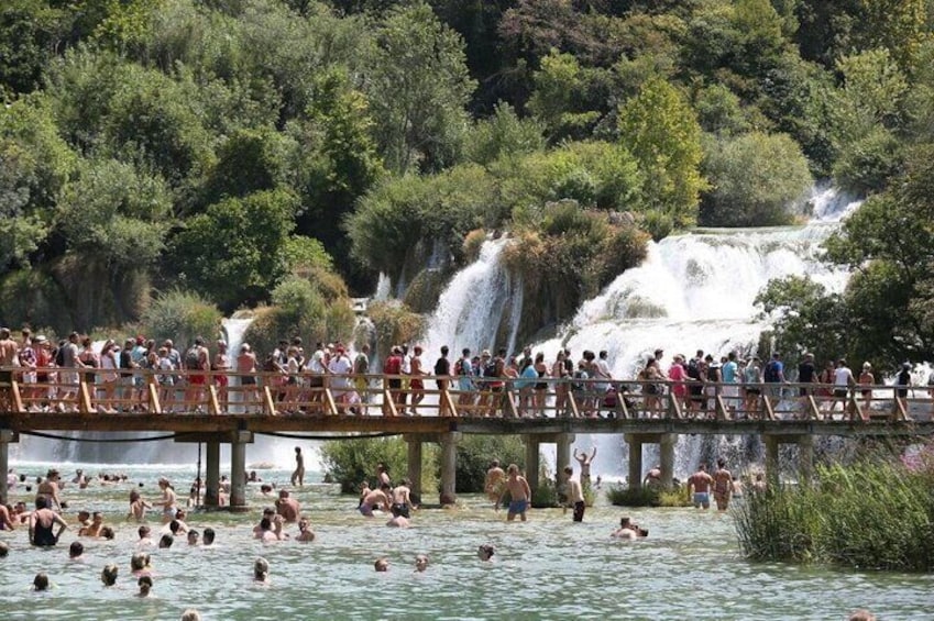 Day Trip National Park Krka Waterfalls and Klis Fortress 