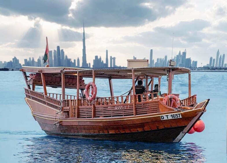 Dubai: Burj Khalifa Sunset on an Abra