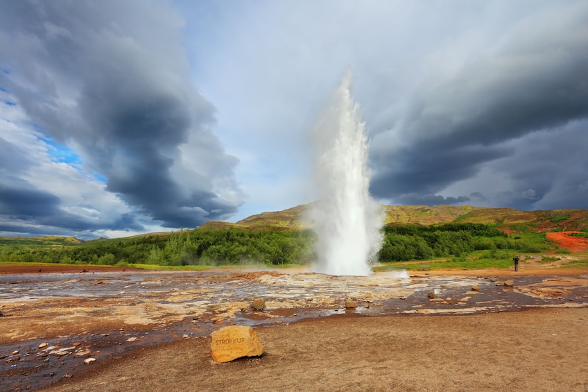 Show item 5 of 10. Full-Day Golden Circle & Langjökull Glacier Snowmobile Tour