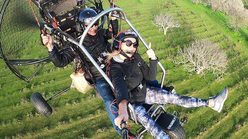 Albufeira: Tandemflyging med paraglider og paratrike