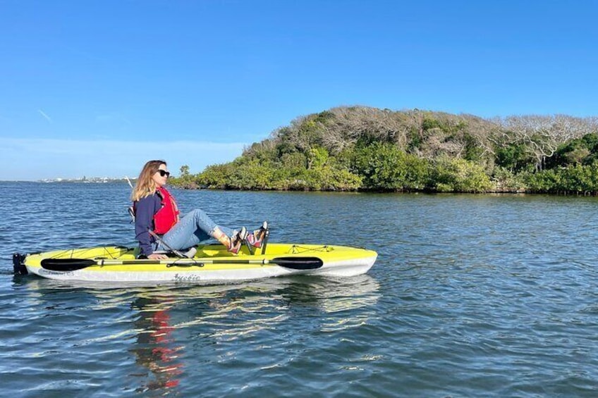 Pedal Kayaking at Turtle Mound