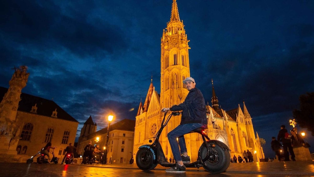 Picture 1 for Activity Budapest: Night Tour on MonsteRoller e-Scooter