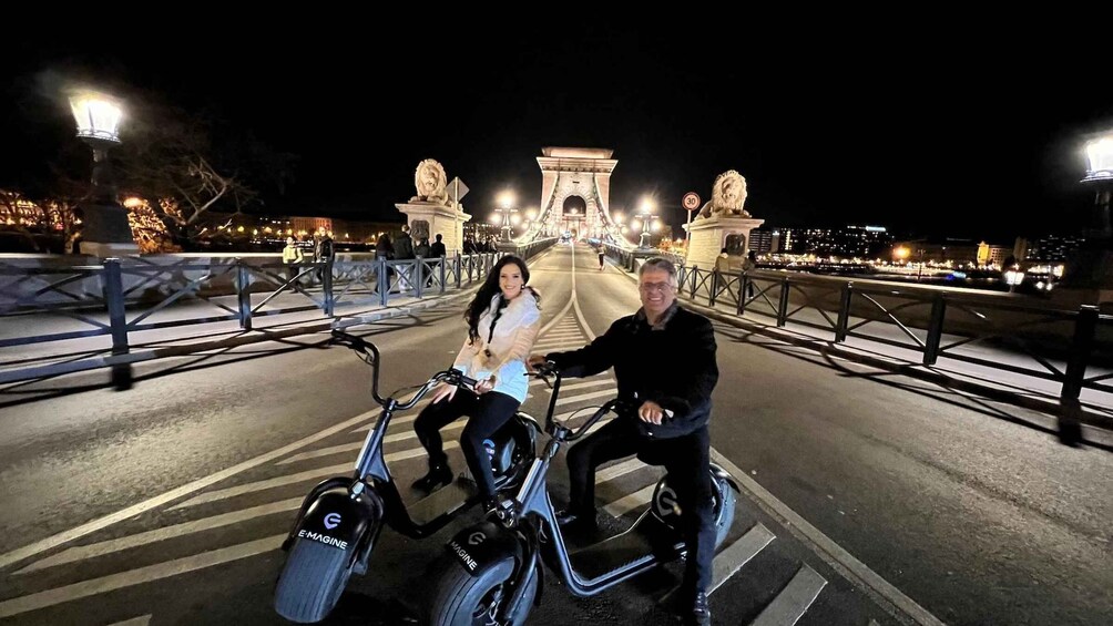 Picture 9 for Activity Budapest: Night Tour on MonsteRoller e-Scooter