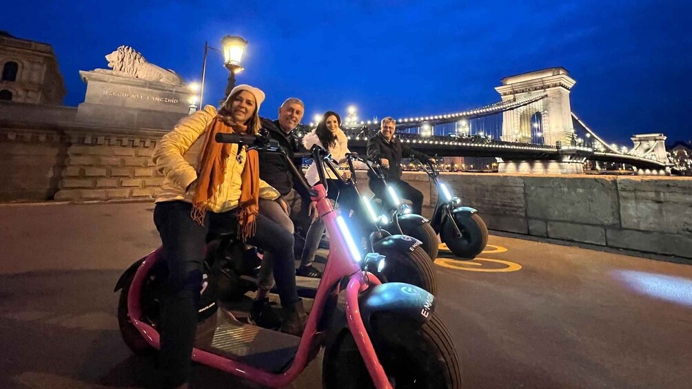 Picture 3 for Activity Budapest: Night Tour on MonsteRoller e-Scooter