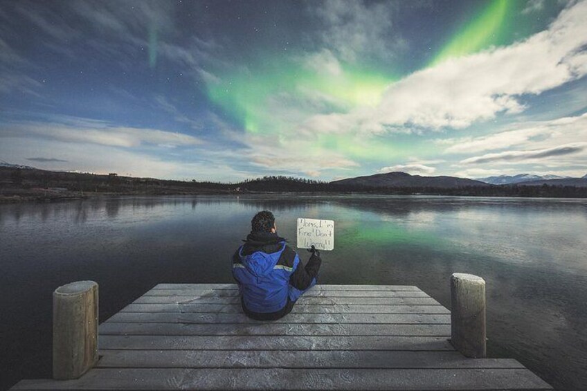 Creative photography with Northern Lights