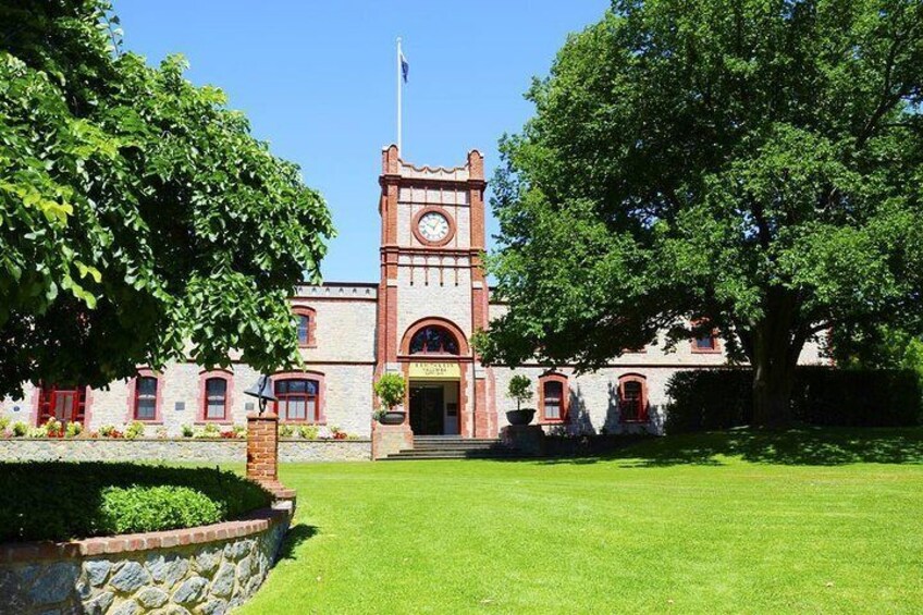 The historic Yalumba Winery clock tower