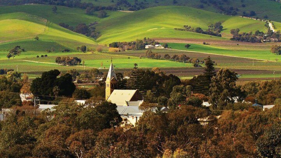 The town of Tanunda in the heart of Barossa Valley