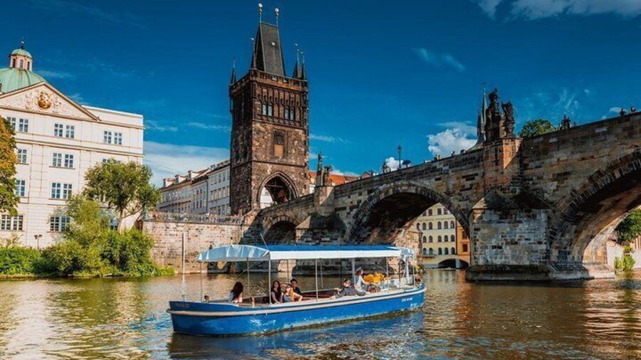 unique view of Charles Bridge