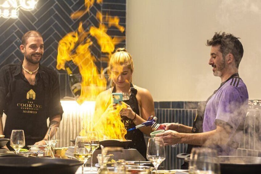 Taste of Spain: Tapas Cooking Class with Bottomless Wine Pairing