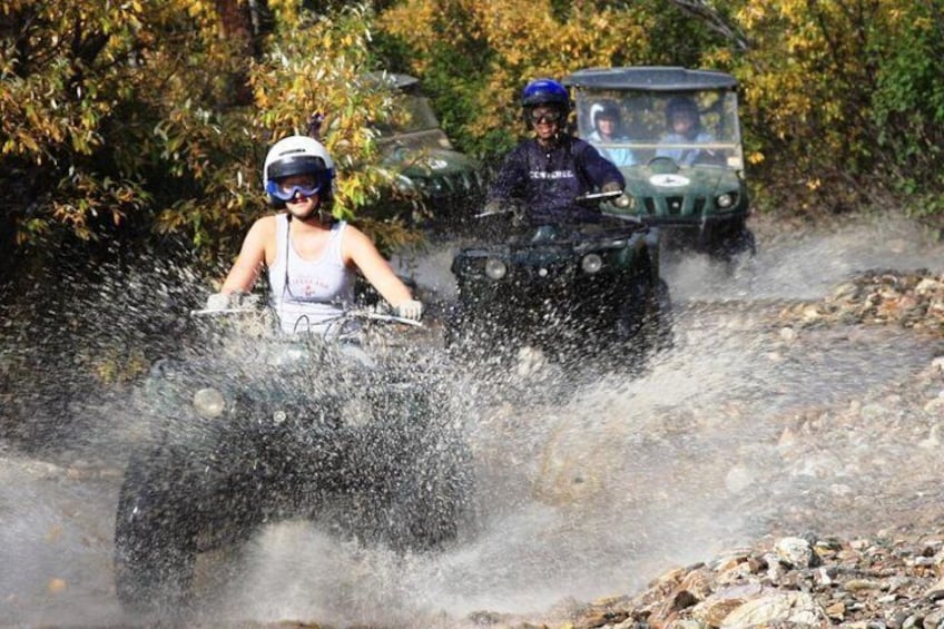 Splash through the creek!