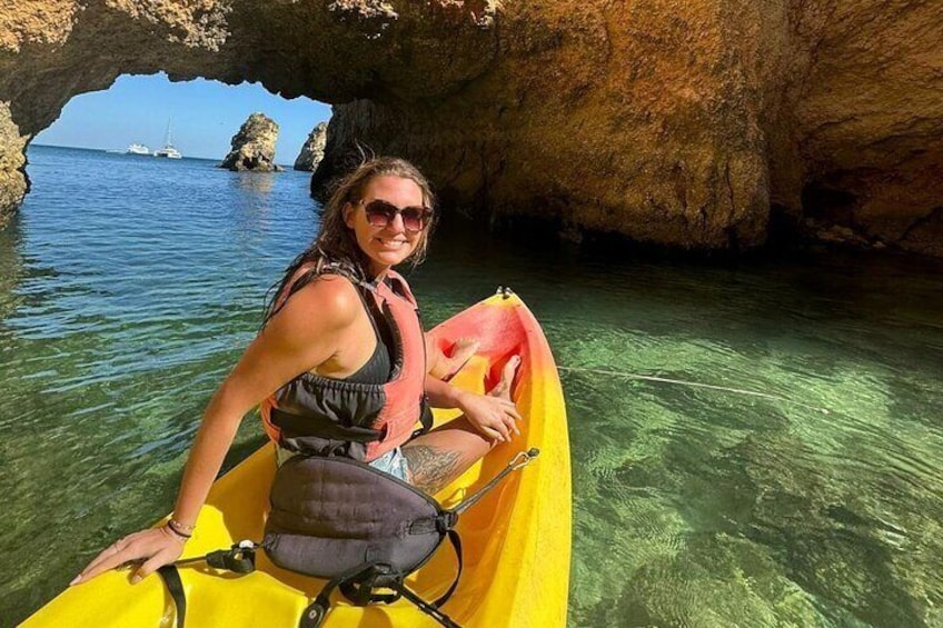 Benagil Kayak Tour On Board a Fantastic Catamaran 