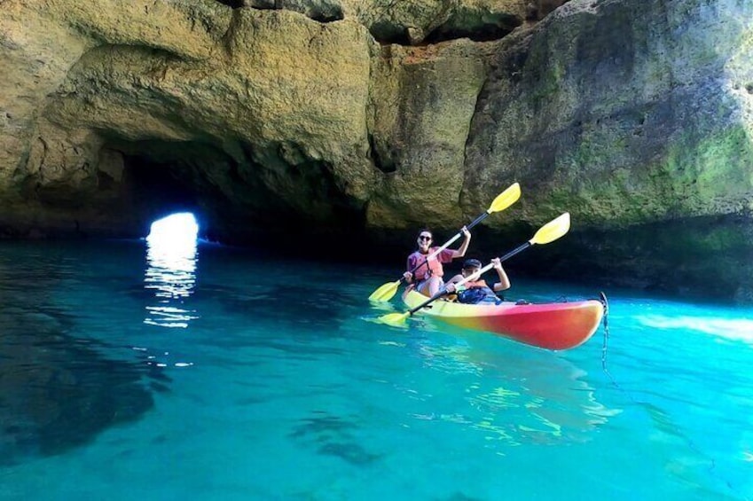 Benagil Kayak Tour On Board a Fantastic Catamaran 