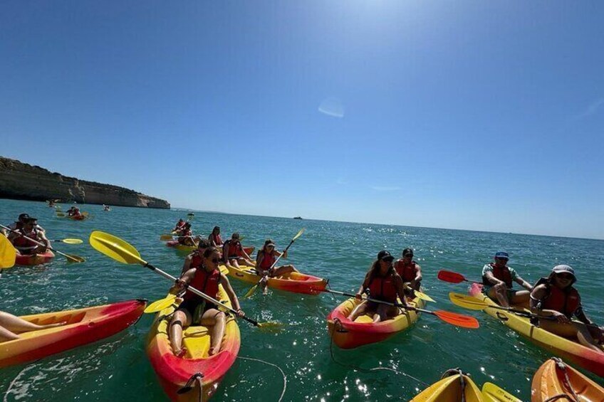 Benagil Kayak Tour On Board a Fantastic Catamaran 
