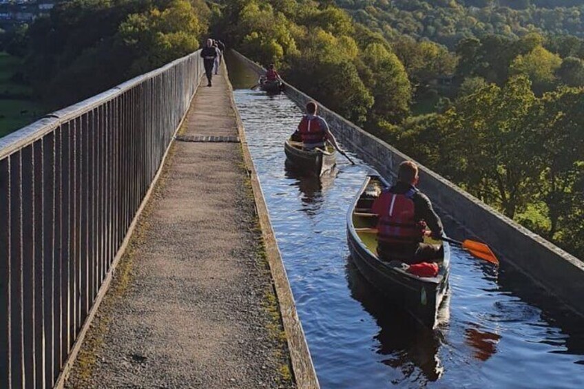 Canoe Aqueduct tours Llangollen