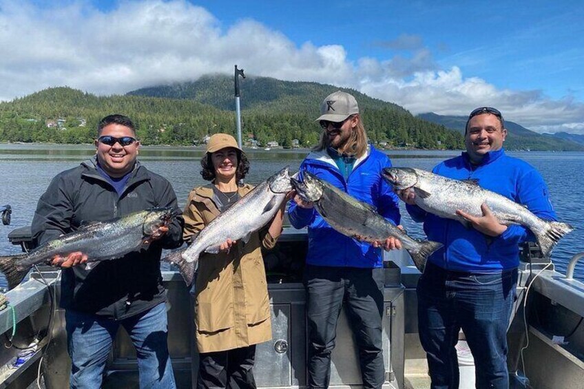 Ketchikan salmon and halibut fishing charter