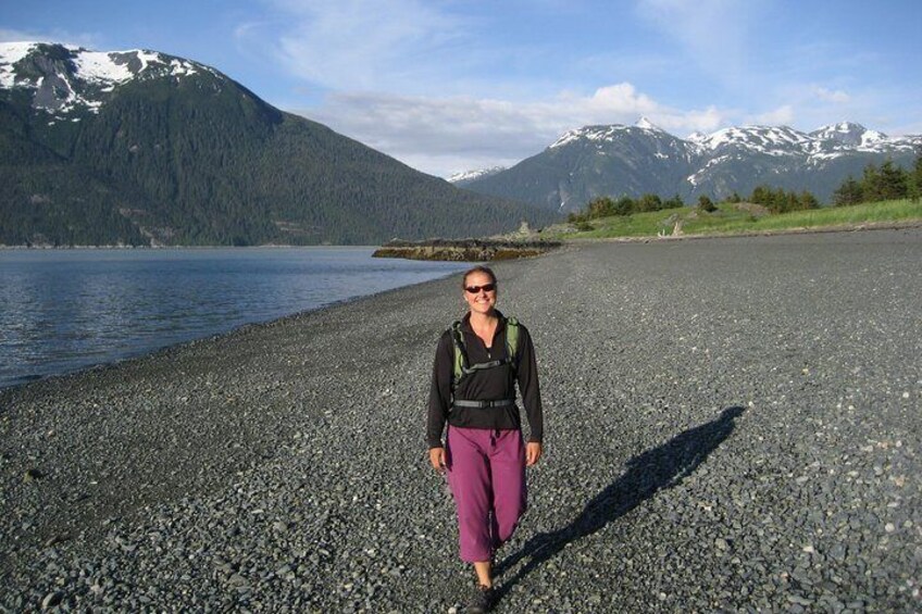 Hiking along the coast