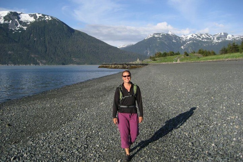 Hiking along the coast