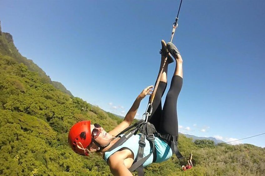 Ever try zipline aerobatics? 