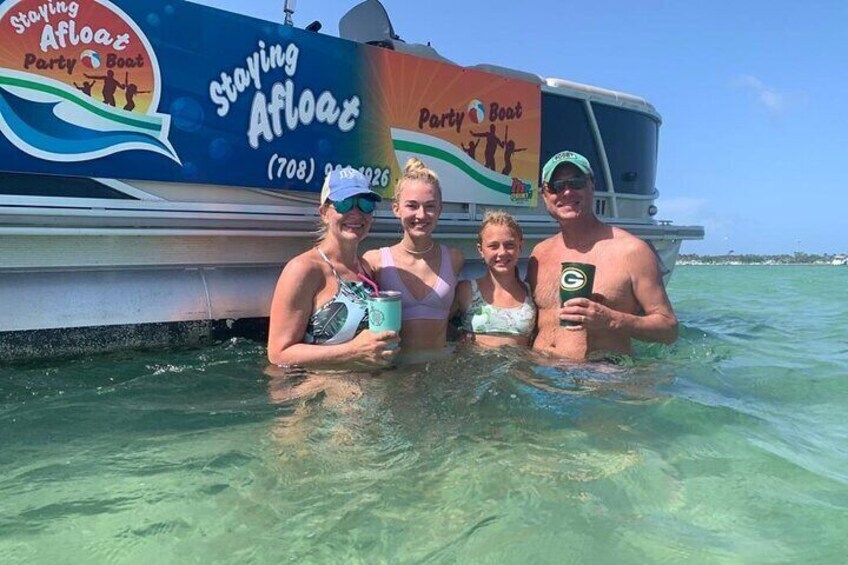 Sandbar swim