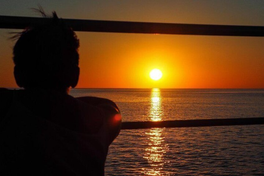 Sunset onboard Absolute Ocean Charters