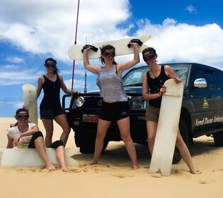 Port Stephens: Sandboarden & Sandsurfen met 4WD Transfer