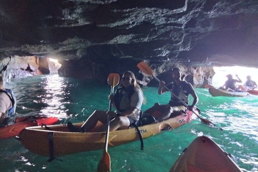 Kayaking Adventure Route with Snorkeling in Mogan Caves