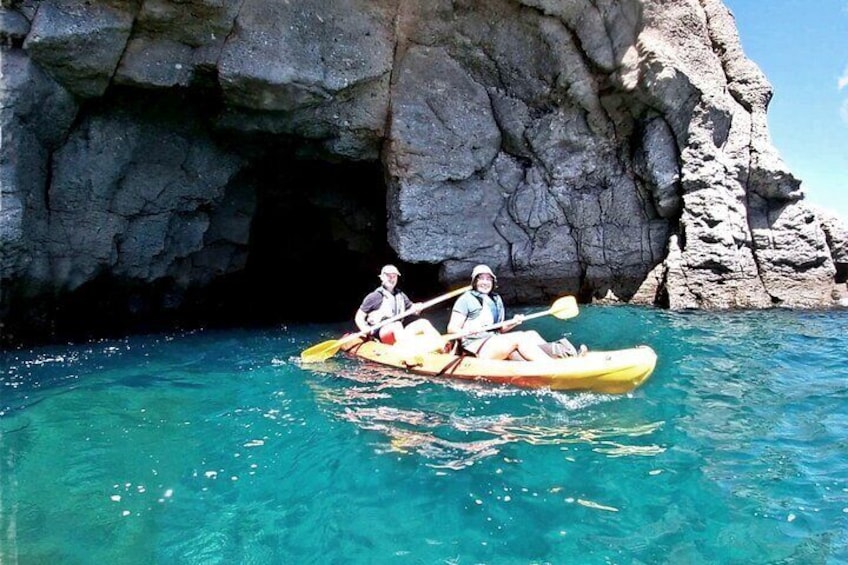 Kayaking Adventure Route with Snorkeling in Mogan Caves