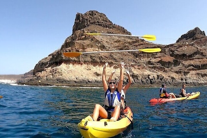 Kayaking Adventure Route with Snorkelling in Mogan Caves