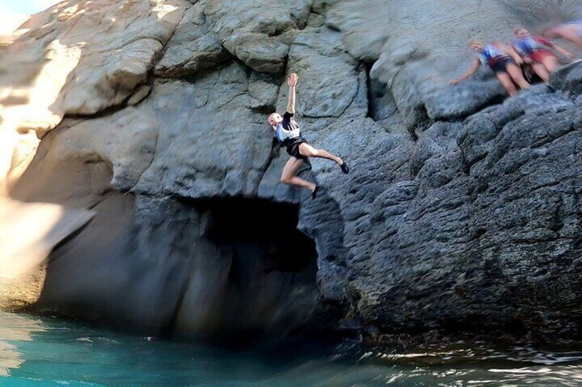 Kayaking Adventure Route with Snorkeling in Mogan Caves