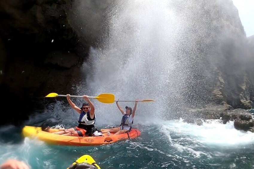 Kayaking Adventure Route with Snorkeling in Mogan Caves