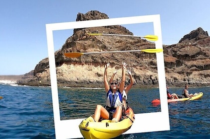 Kayaking Adventure Route with Snorkelling in Mogan Caves