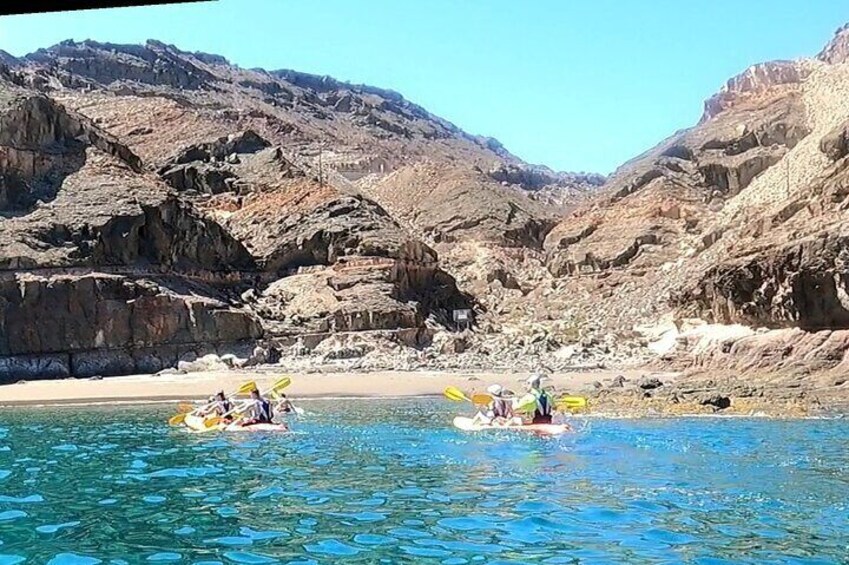 Kayaking Adventure Route with Snorkeling in Mogan Caves