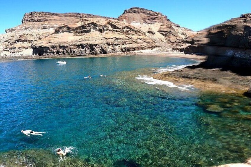 Kayaking Adventure Route with Snorkeling in Mogan Caves