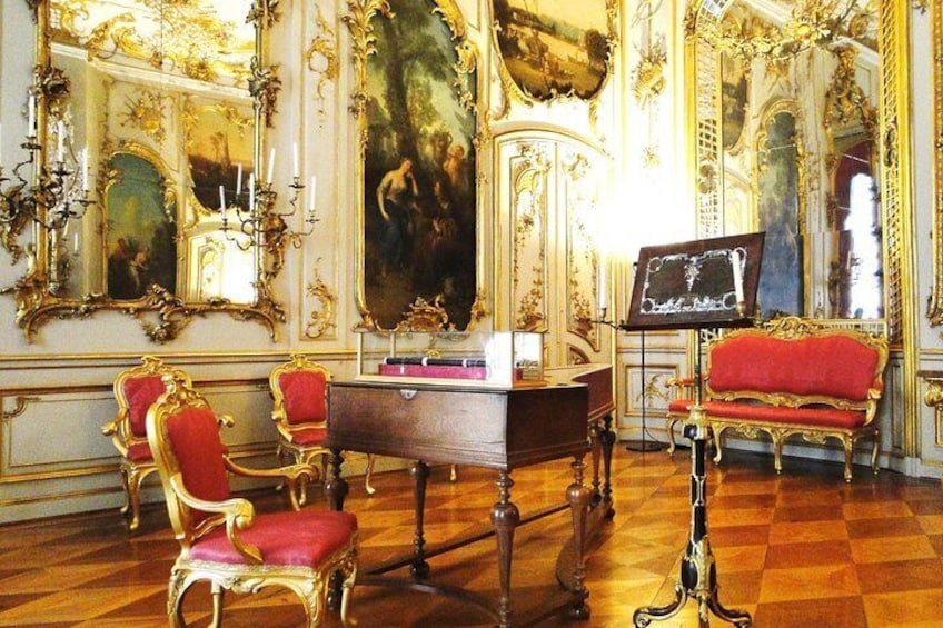 Inside view of Sanssouci Palace