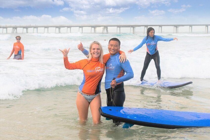 2 Hour Surf Lesson At The Spit, Main Beach ( 13 years and up)