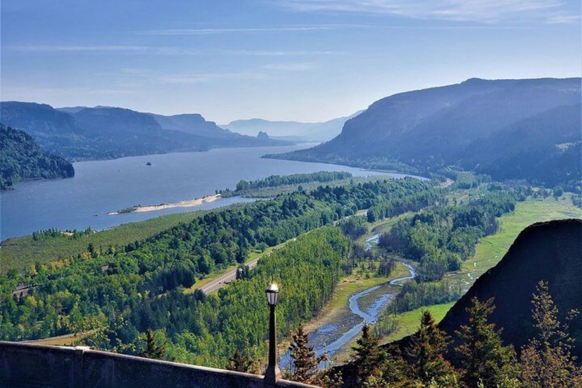 Sweeping views from the Vista House in the Columbia River Gorge