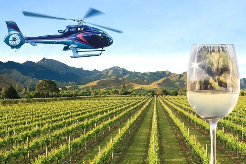 Garden City Helicopters Winery Lunch - Canterbury