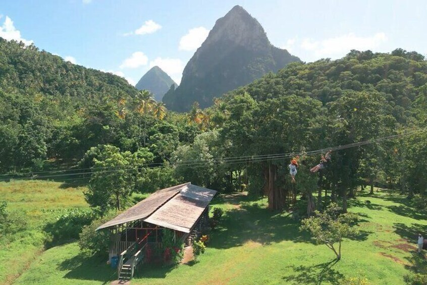 St. Lucia Morne Coubaril Estate Zipline Experience