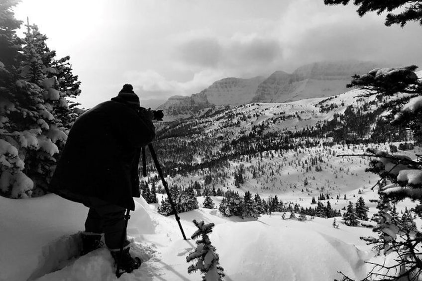 Snowshoeing on Top of the World