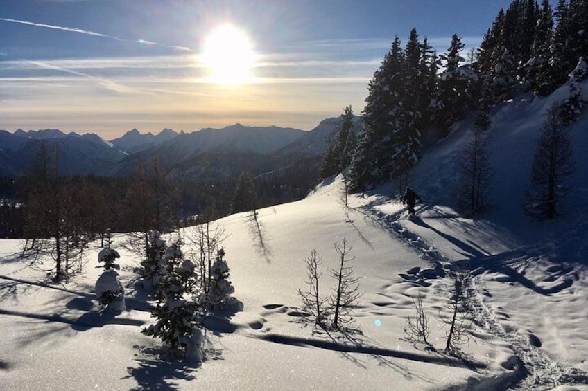 Snowshoeing on Top of the World