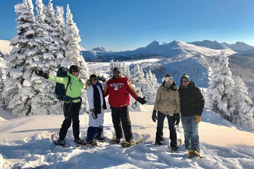 Snowshoeing on Top of the World