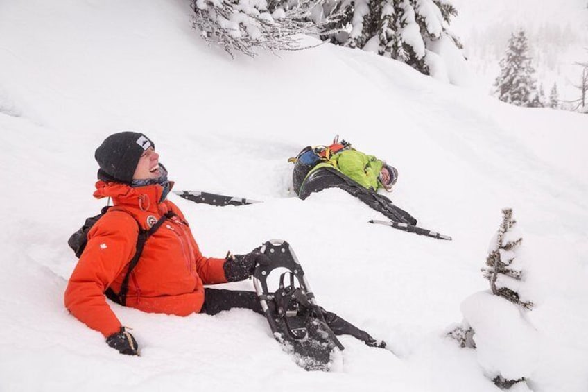 Snowshoeing on Top of the World