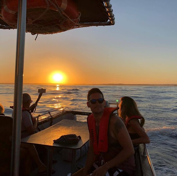 From Portimão: Sunset Boat Trip with Wine