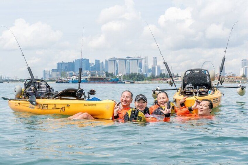 Kayak Fishing in Singapore, Sentosa, East Coast: Day, Sunset & Night Adventures