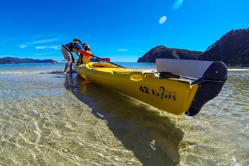 Abel Tasman Kayaks launch Remote Coast