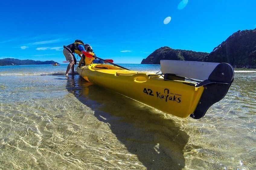 Abel Tasman Kayaks launch Remote Coast