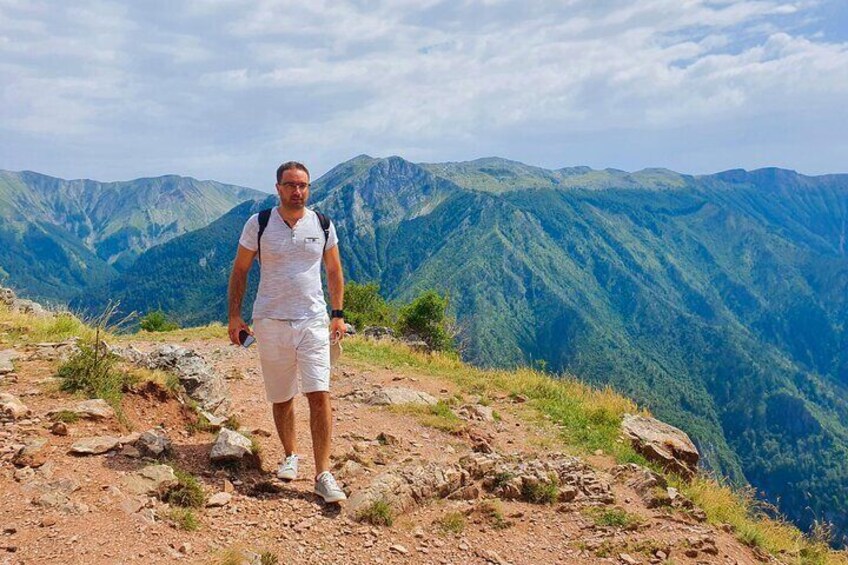 HIking with breathtaking view